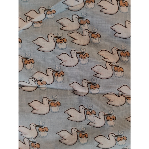 2 Different Crafting Fabric Beatrix Potter and Stork - Picture 3 of 3